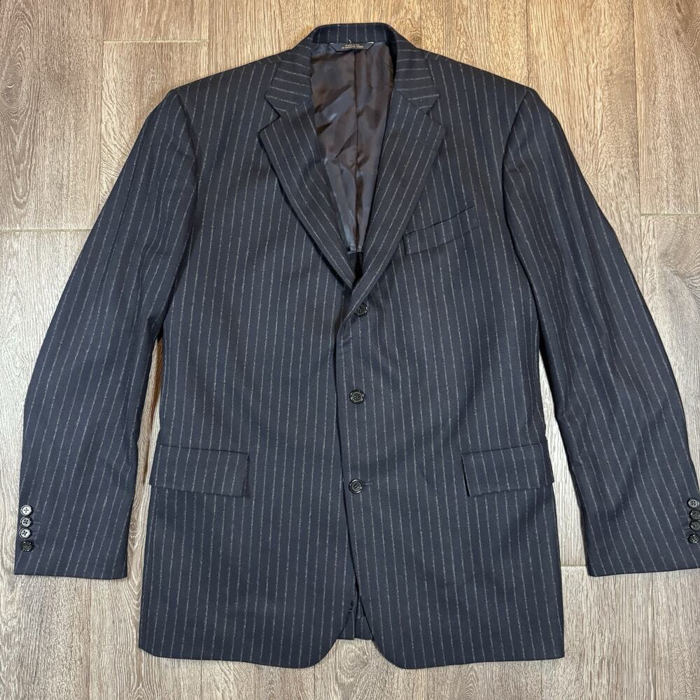 RARE Brooks Brothers Own Make Navy Wool Blazer 3 Button 46L Made In USA
